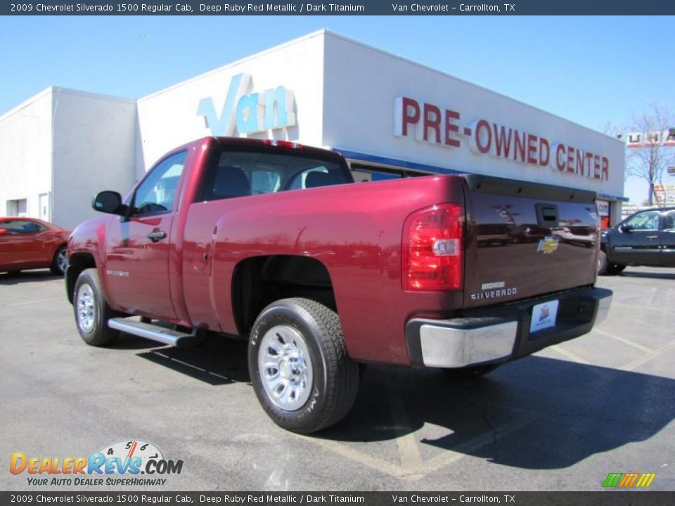 2009 Chevrolet Silverado 1500 Regular Cab Deep Ruby Red Metallic / Dark Titanium Photo #5