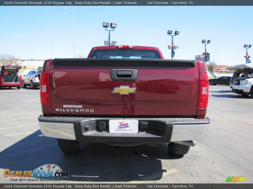 2009 Chevrolet Silverado 1500 Regular Cab Deep Ruby Red Metallic / Dark Titanium Photo #6