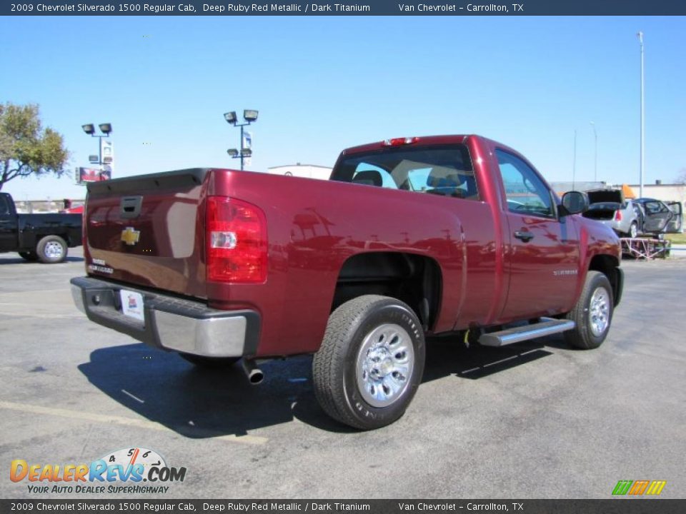 2009 Chevrolet Silverado 1500 Regular Cab Deep Ruby Red Metallic / Dark Titanium Photo #7