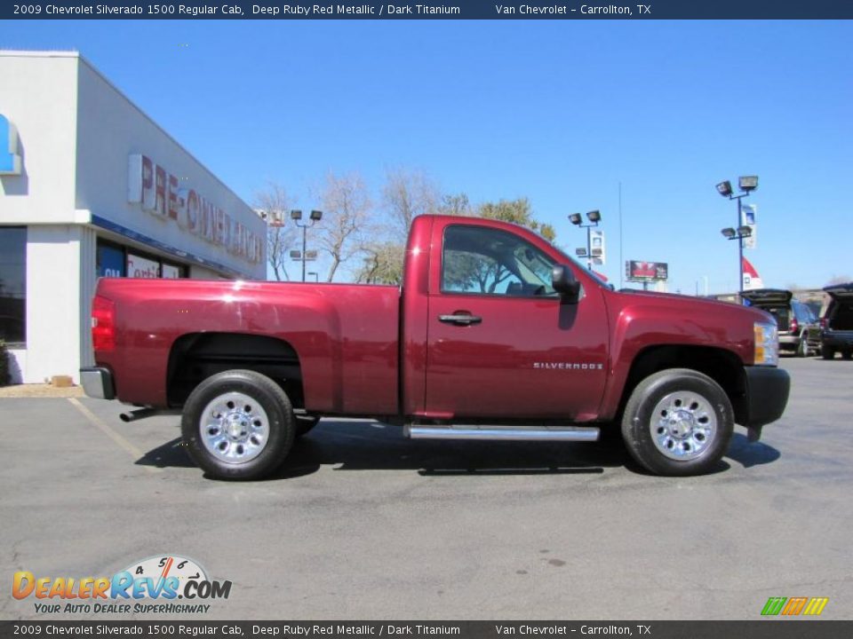 2009 Chevrolet Silverado 1500 Regular Cab Deep Ruby Red Metallic / Dark Titanium Photo #8