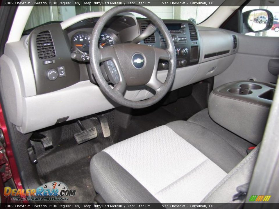 2009 Chevrolet Silverado 1500 Regular Cab Deep Ruby Red Metallic / Dark Titanium Photo #12