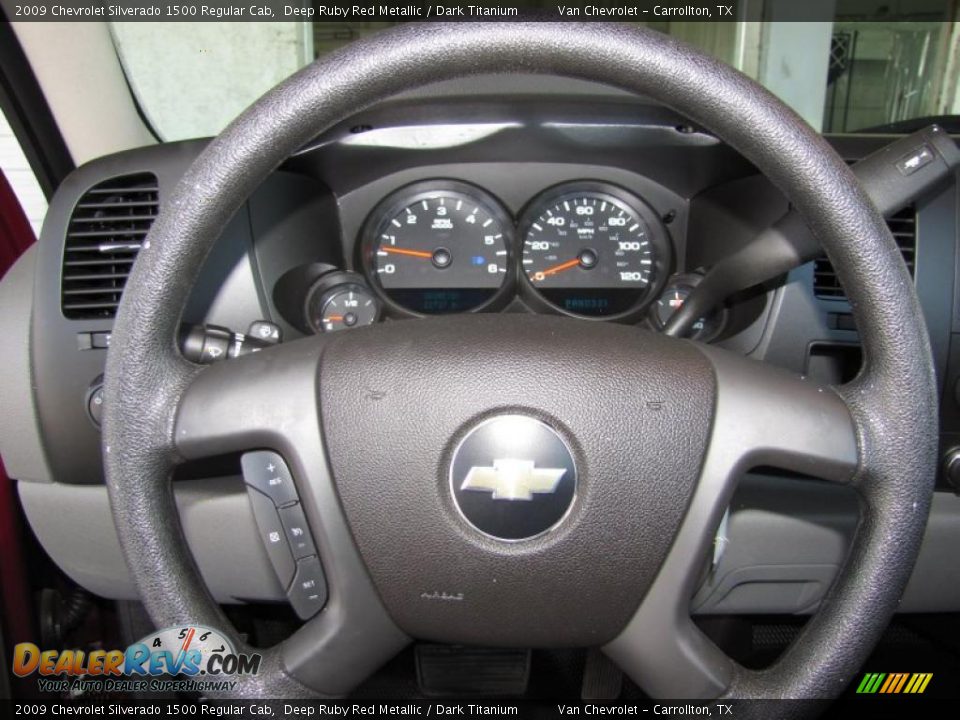 2009 Chevrolet Silverado 1500 Regular Cab Deep Ruby Red Metallic / Dark Titanium Photo #13