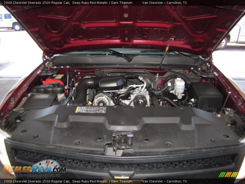 2009 Chevrolet Silverado 1500 Regular Cab Deep Ruby Red Metallic / Dark Titanium Photo #16