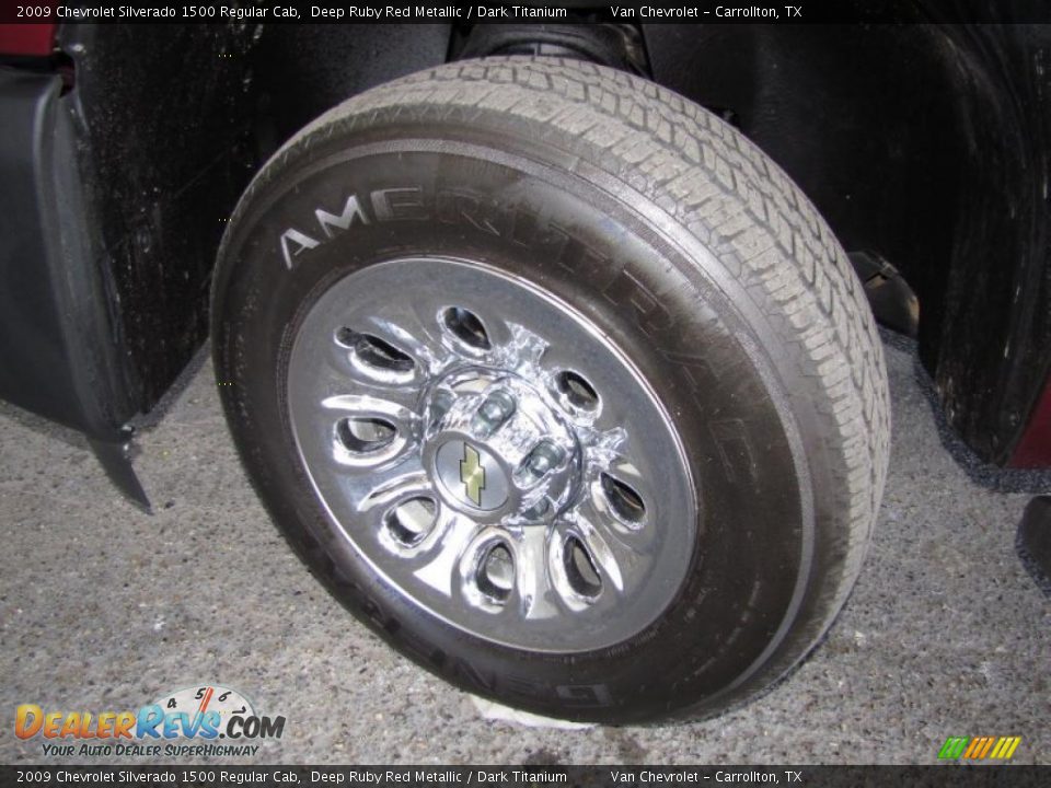 2009 Chevrolet Silverado 1500 Regular Cab Deep Ruby Red Metallic / Dark Titanium Photo #18