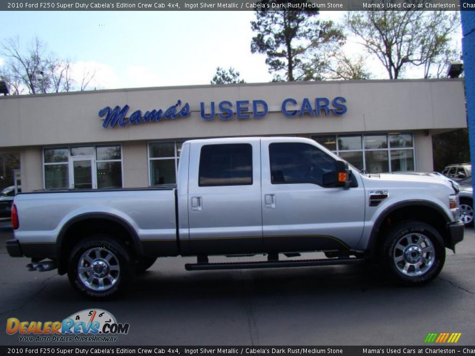 2010 Ford F250 Super Duty Cabela's Edition Crew Cab 4x4 Ingot Silver Metallic / Cabela's Dark Rust/Medium Stone Photo #1