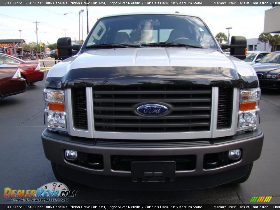 2010 Ford F250 Super Duty Cabela's Edition Crew Cab 4x4 Ingot Silver Metallic / Cabela's Dark Rust/Medium Stone Photo #3