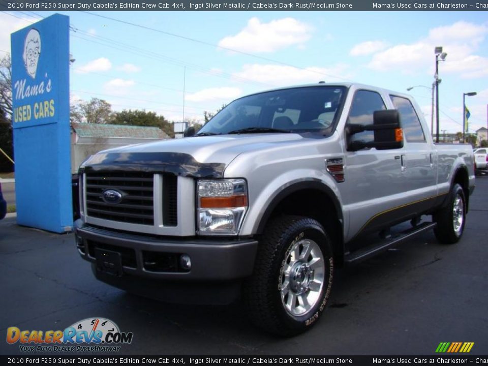 Front 3/4 View of 2010 Ford F250 Super Duty Cabela's Edition Crew Cab 4x4 Photo #4