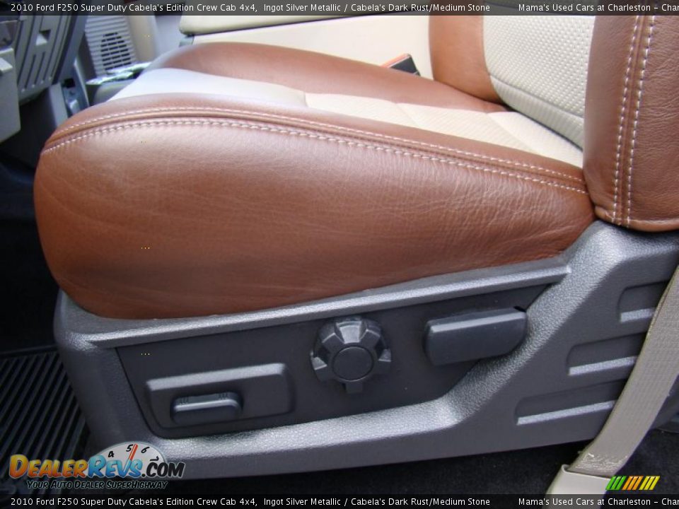 2010 Ford F250 Super Duty Cabela's Edition Crew Cab 4x4 Ingot Silver Metallic / Cabela's Dark Rust/Medium Stone Photo #10
