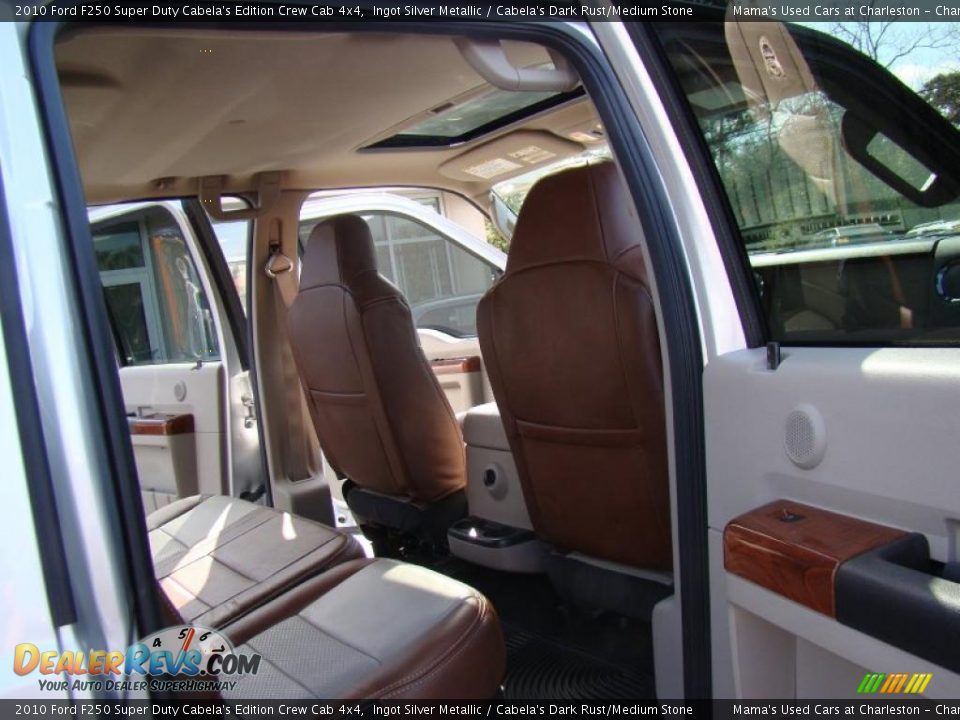 2010 Ford F250 Super Duty Cabela's Edition Crew Cab 4x4 Ingot Silver Metallic / Cabela's Dark Rust/Medium Stone Photo #17