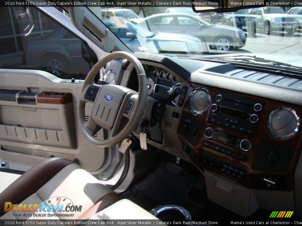 Dashboard of 2010 Ford F250 Super Duty Cabela's Edition Crew Cab 4x4 Photo #20