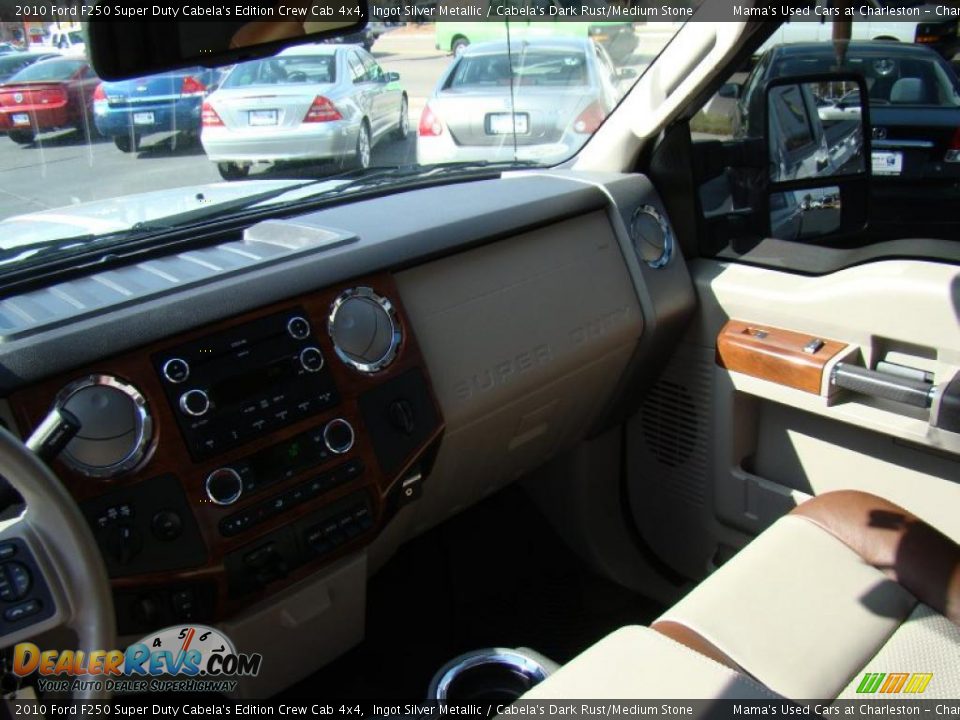 2010 Ford F250 Super Duty Cabela's Edition Crew Cab 4x4 Ingot Silver Metallic / Cabela's Dark Rust/Medium Stone Photo #21