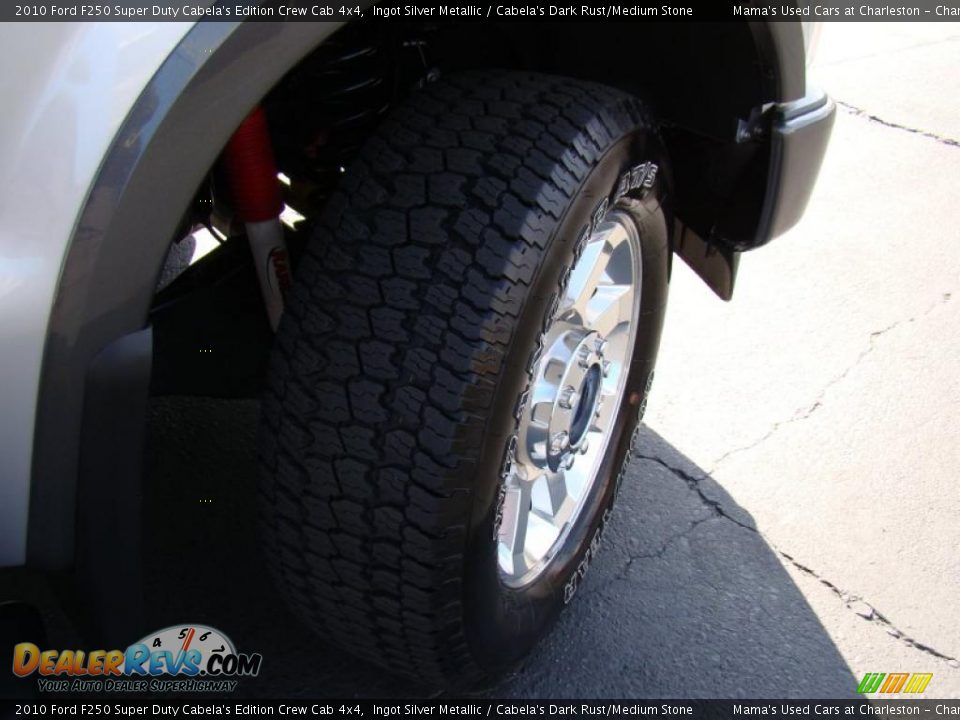 2010 Ford F250 Super Duty Cabela's Edition Crew Cab 4x4 Ingot Silver Metallic / Cabela's Dark Rust/Medium Stone Photo #32