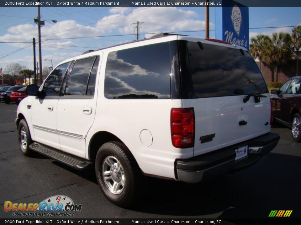 2000 Ford Expedition XLT Oxford White / Medium Parchment Photo #6