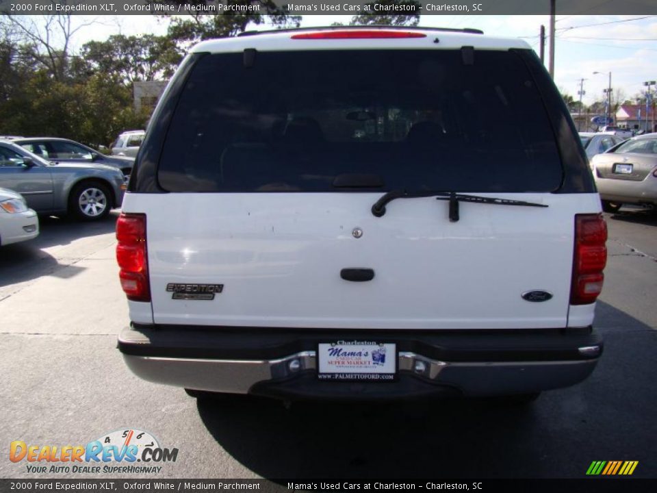 2000 Ford Expedition XLT Oxford White / Medium Parchment Photo #7