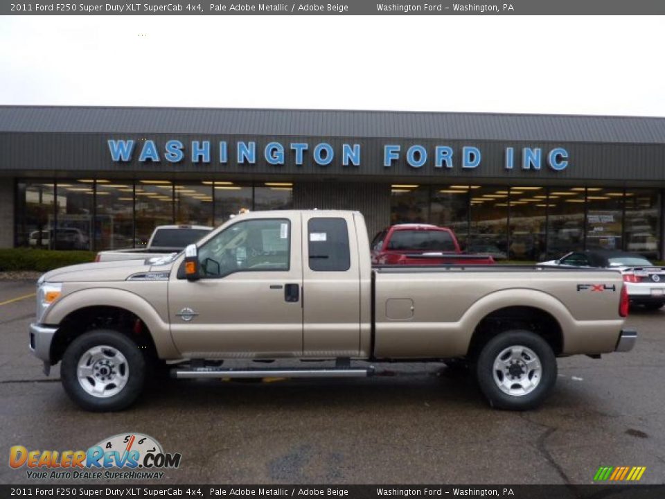 2011 Ford F250 Super Duty XLT SuperCab 4x4 Pale Adobe Metallic / Adobe Beige Photo #1