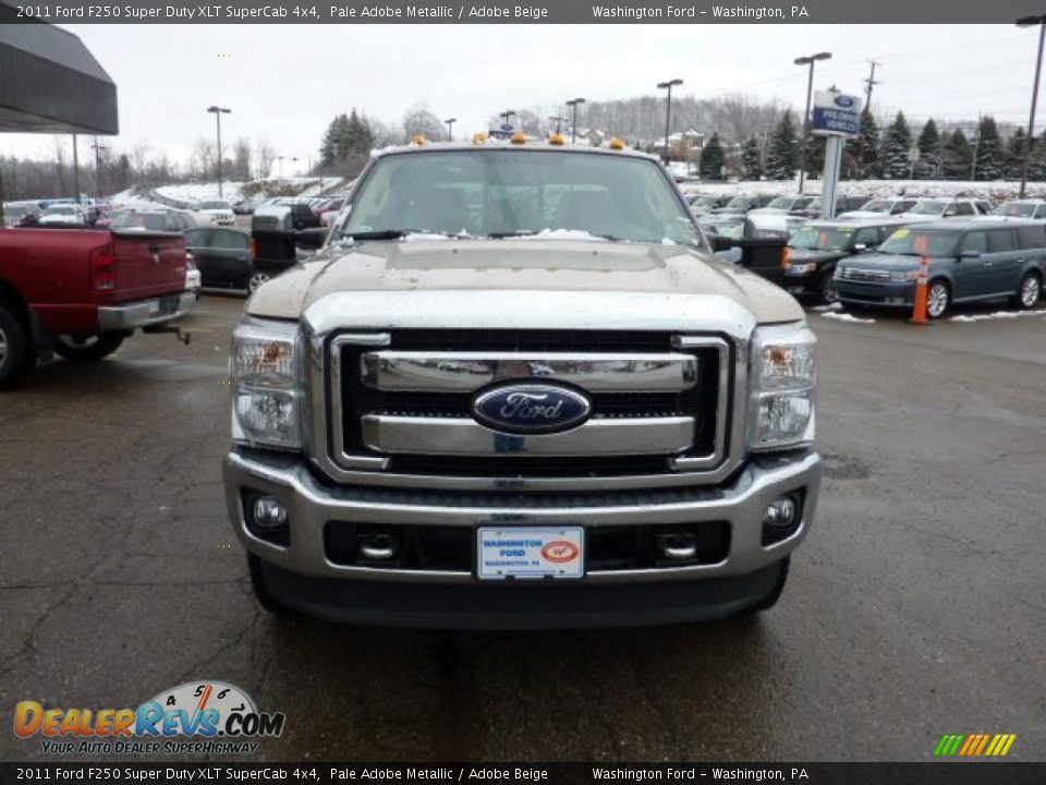 2011 Ford F250 Super Duty XLT SuperCab 4x4 Pale Adobe Metallic / Adobe Beige Photo #7