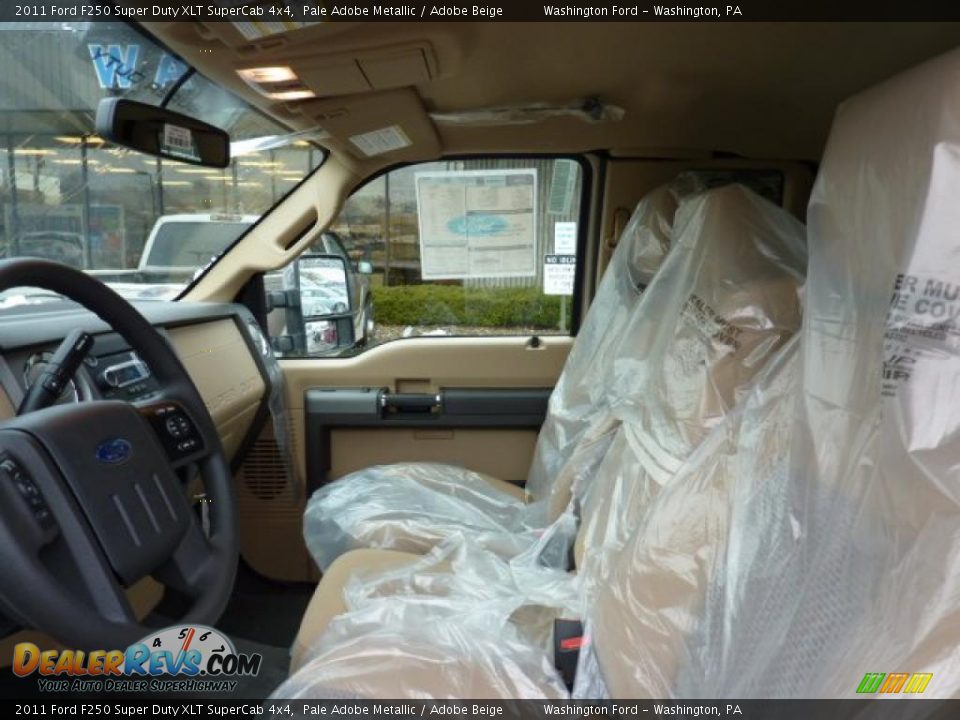 2011 Ford F250 Super Duty XLT SuperCab 4x4 Pale Adobe Metallic / Adobe Beige Photo #10
