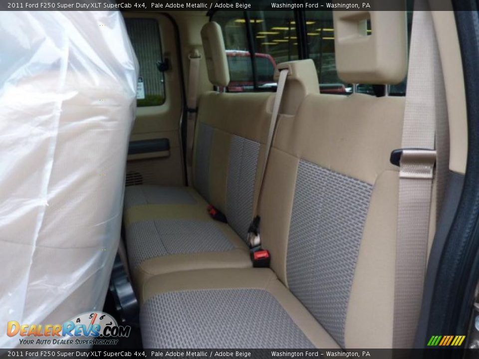 2011 Ford F250 Super Duty XLT SuperCab 4x4 Pale Adobe Metallic / Adobe Beige Photo #13