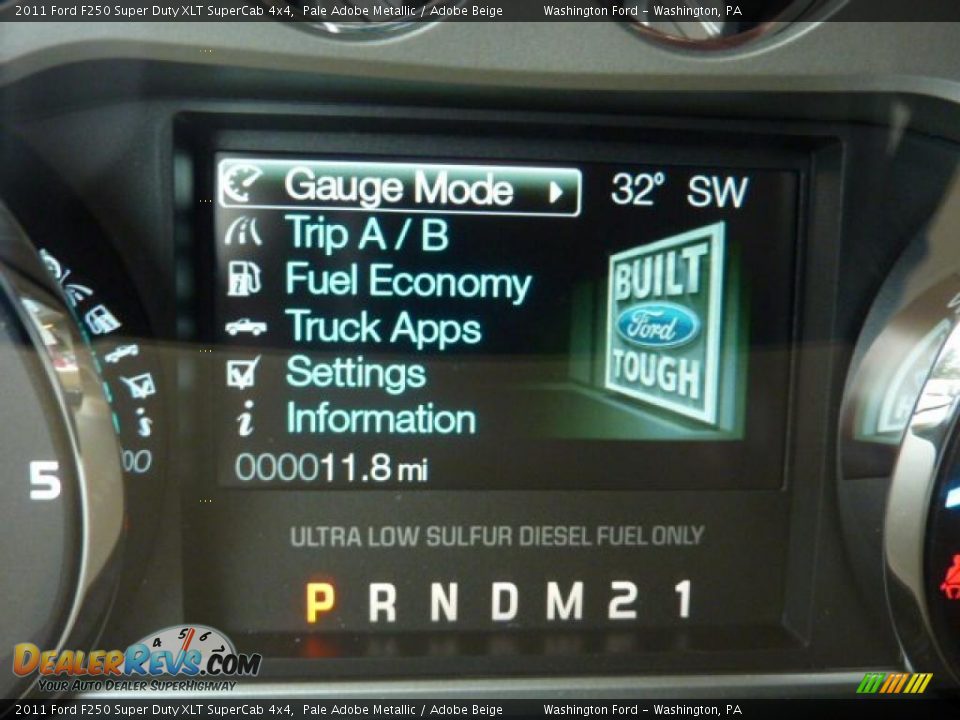 2011 Ford F250 Super Duty XLT SuperCab 4x4 Pale Adobe Metallic / Adobe Beige Photo #20
