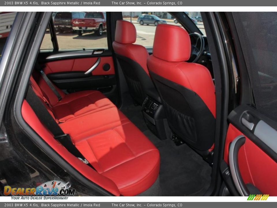 Imola Red Interior 2003 BMW X5 4.6is Photo 14