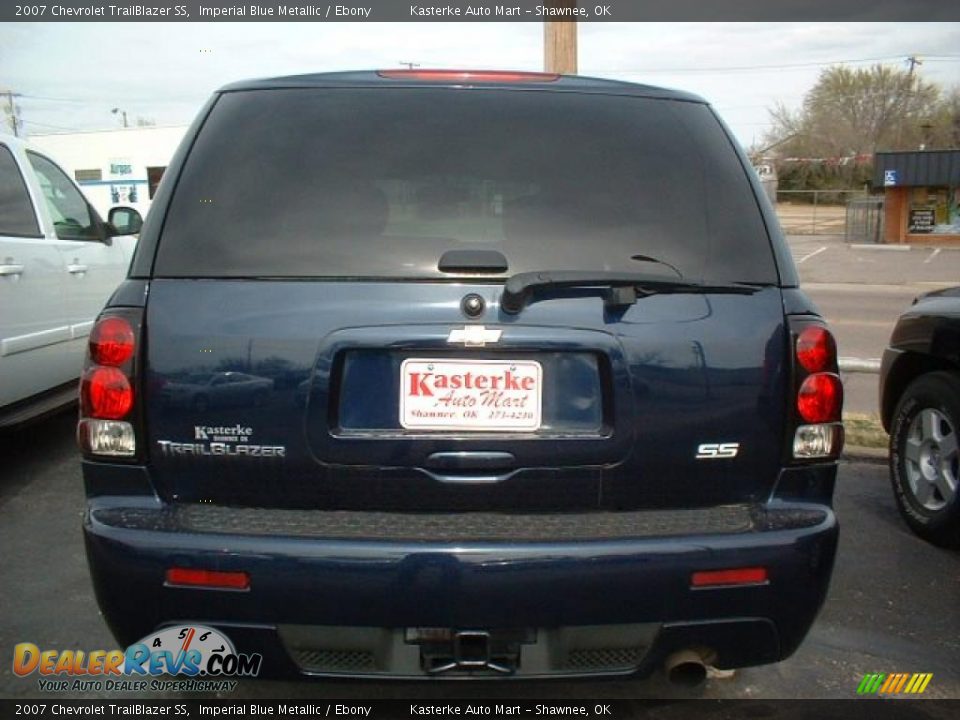 2007 Chevrolet TrailBlazer SS Imperial Blue Metallic / Ebony Photo #4