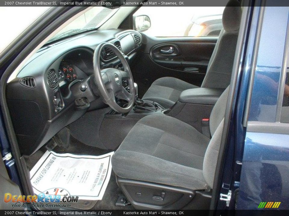 Ebony Interior - 2007 Chevrolet TrailBlazer SS Photo #7