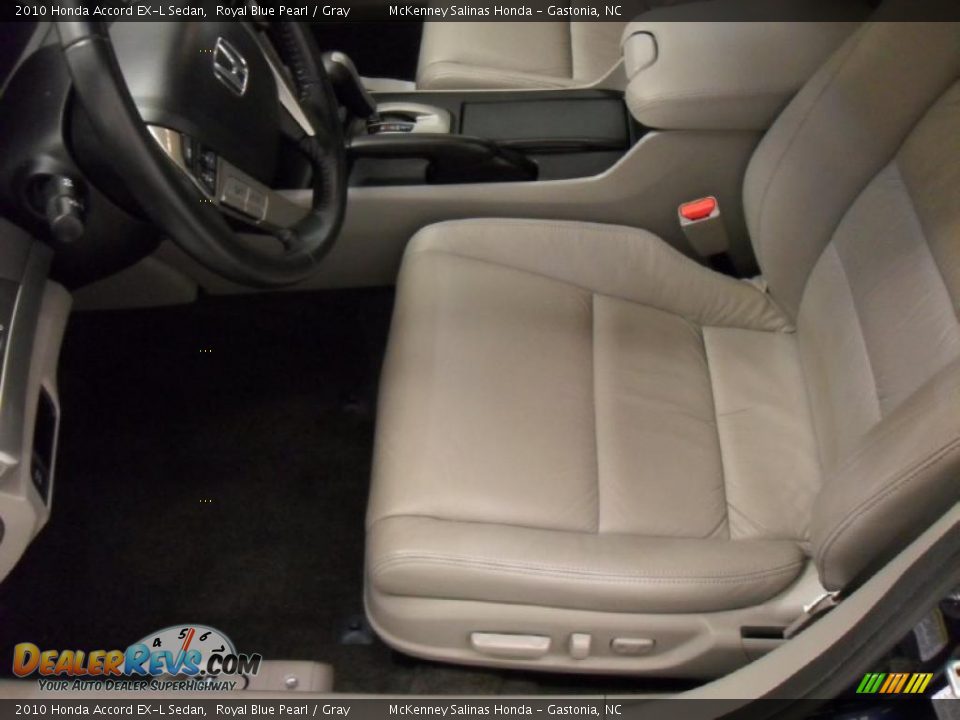 2010 Honda Accord EX-L Sedan Royal Blue Pearl / Gray Photo #7