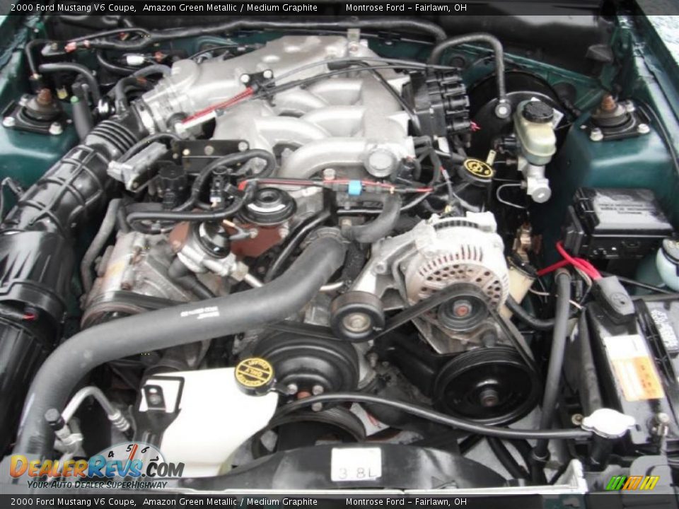 2000 Ford Mustang V6 Coupe 3.8 Liter OHV 12-Valve V6 Engine Photo #26