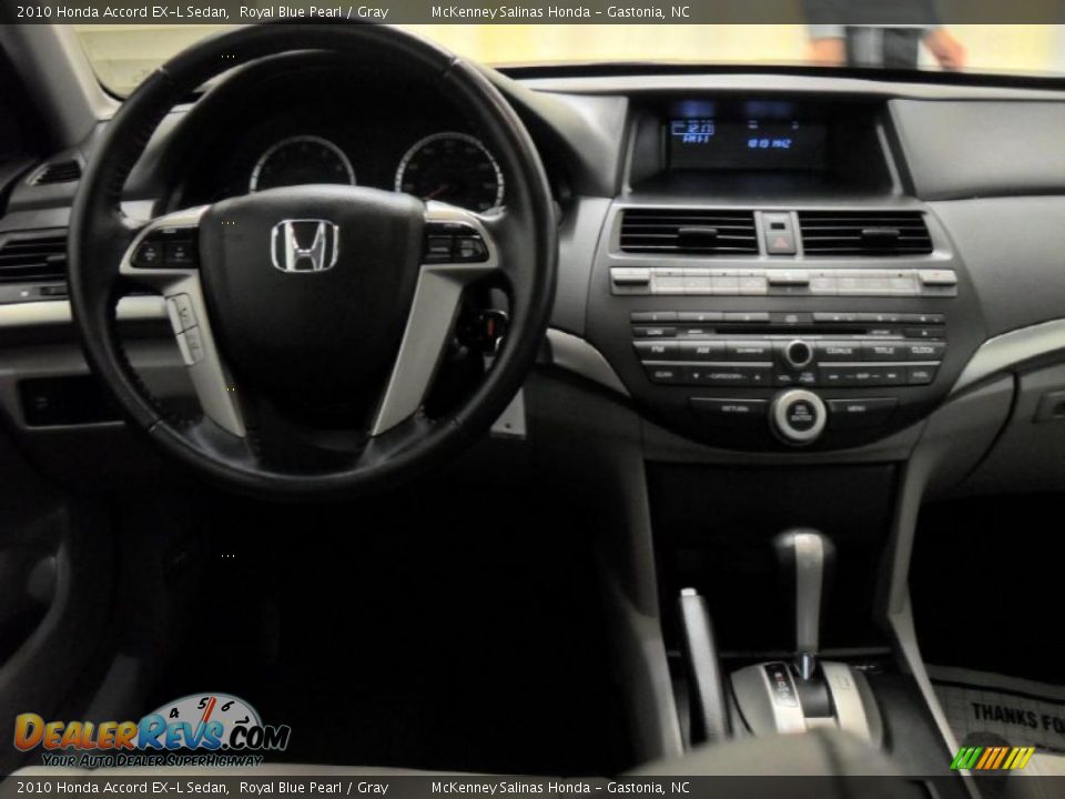 2010 Honda Accord EX-L Sedan Royal Blue Pearl / Gray Photo #17