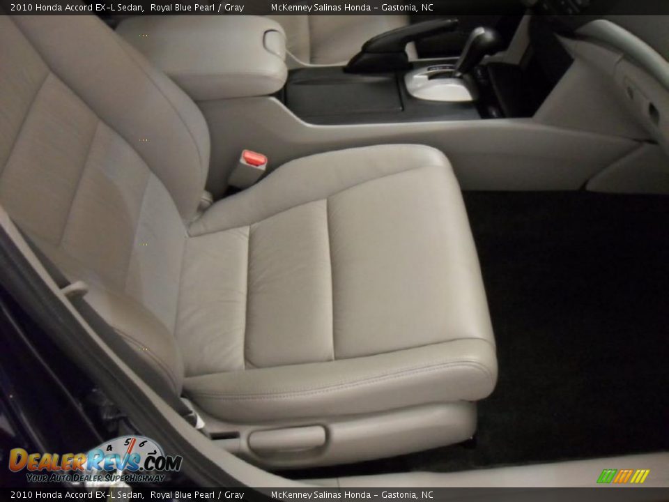 2010 Honda Accord EX-L Sedan Royal Blue Pearl / Gray Photo #21