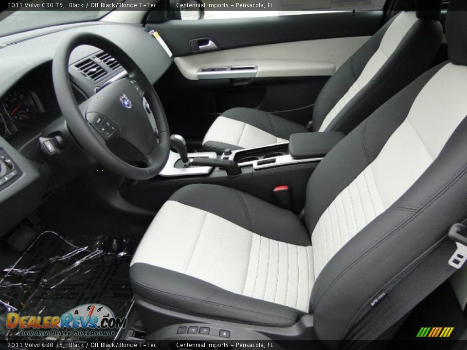 Off Black Blonde T Tec Interior 2011 Volvo C30 T5 Photo 7