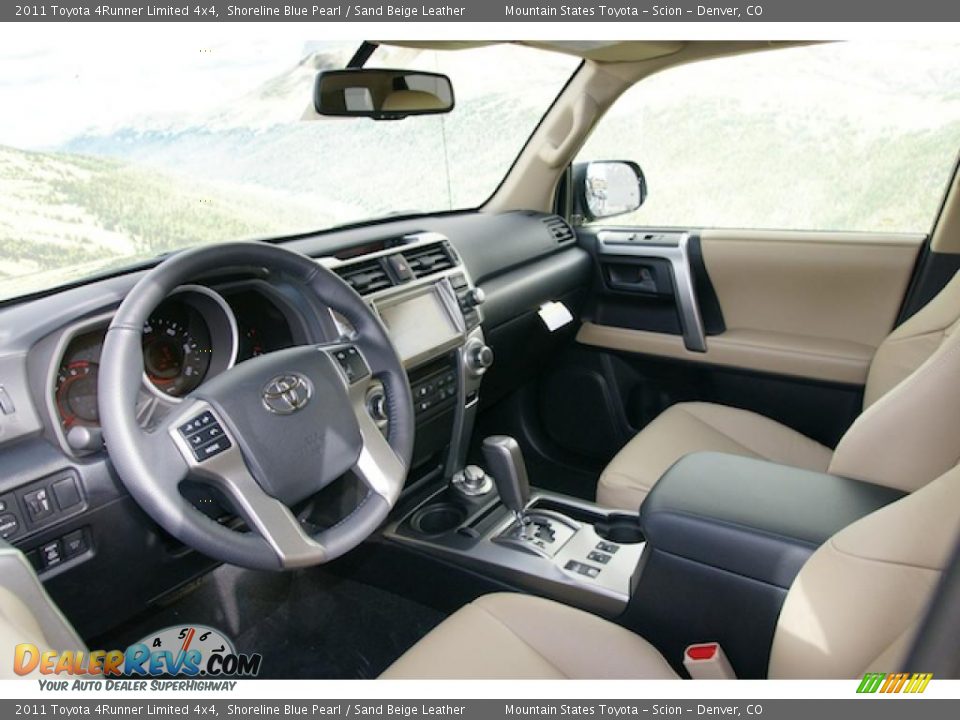 Sand Beige Leather Interior - 2011 Toyota 4Runner Limited 4x4 Photo #4