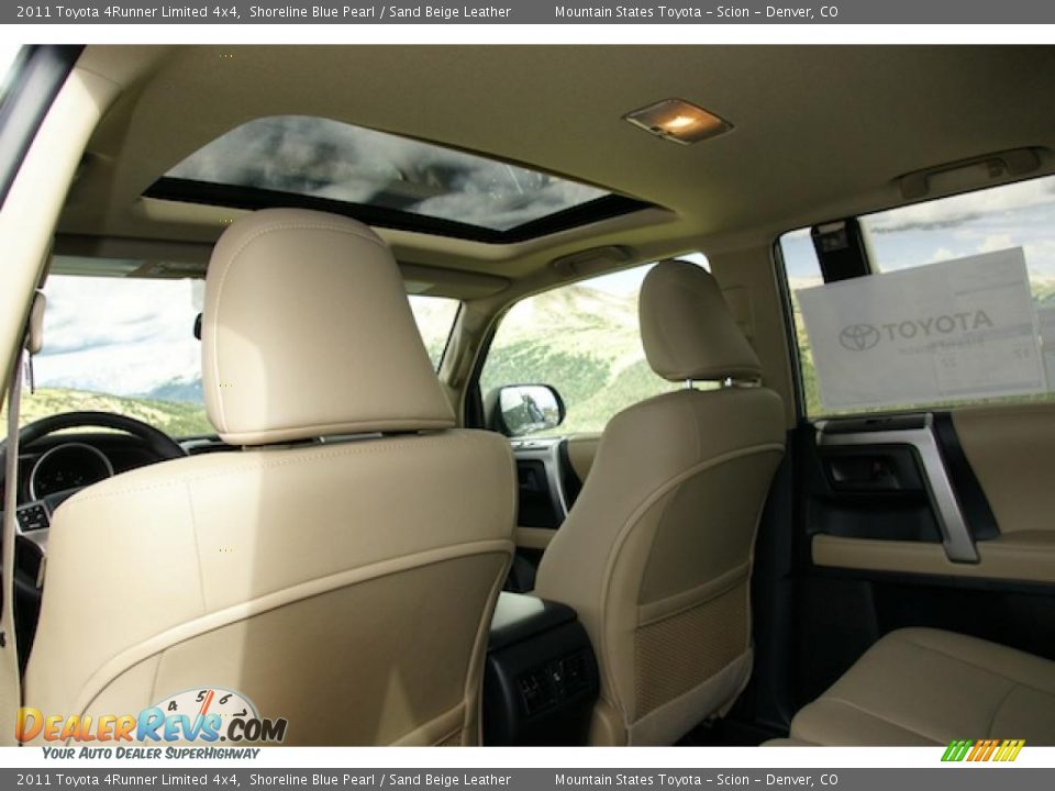 2011 Toyota 4Runner Limited 4x4 Shoreline Blue Pearl / Sand Beige Leather Photo #8