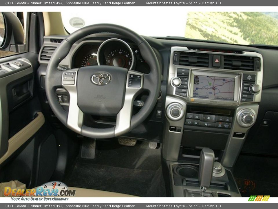 2011 Toyota 4Runner Limited 4x4 Shoreline Blue Pearl / Sand Beige Leather Photo #9