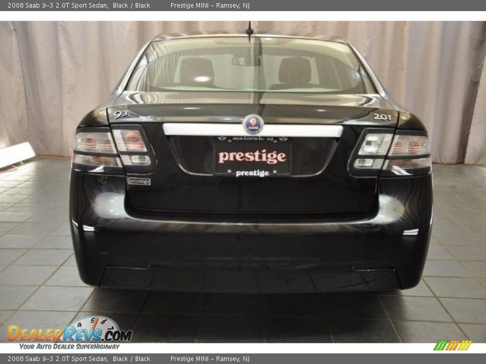 2008 Saab 9-3 2.0T Sport Sedan Black / Black Photo #3