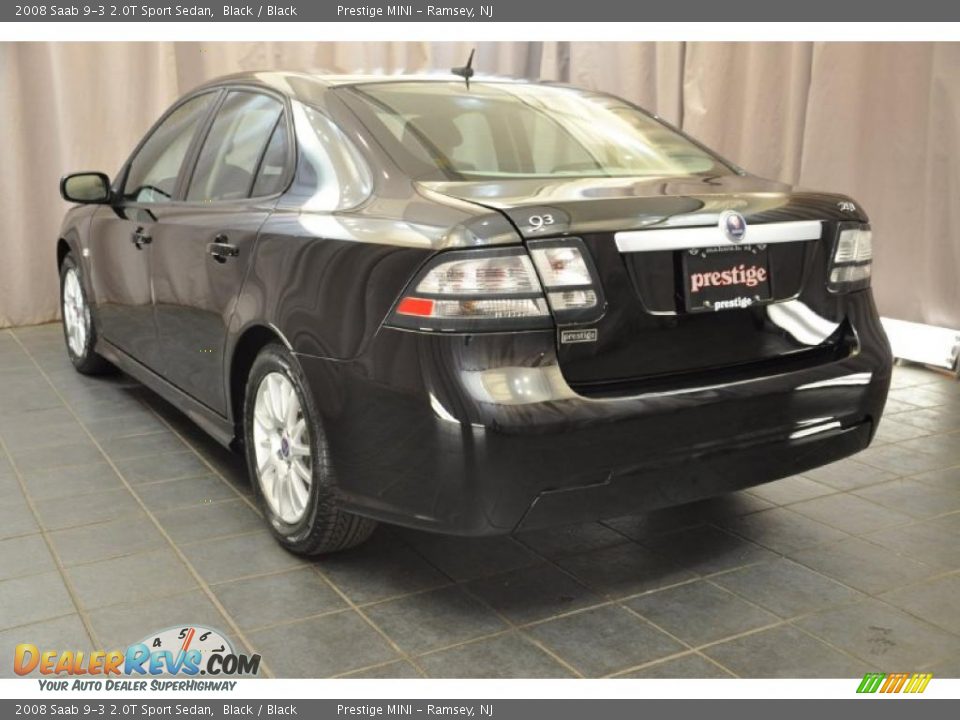 2008 Saab 9-3 2.0T Sport Sedan Black / Black Photo #4
