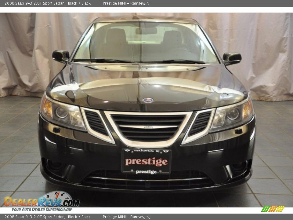 2008 Saab 9-3 2.0T Sport Sedan Black / Black Photo #6