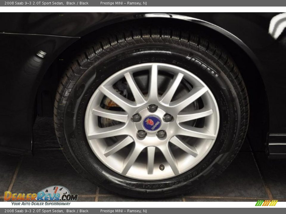 2008 Saab 9-3 2.0T Sport Sedan Black / Black Photo #8