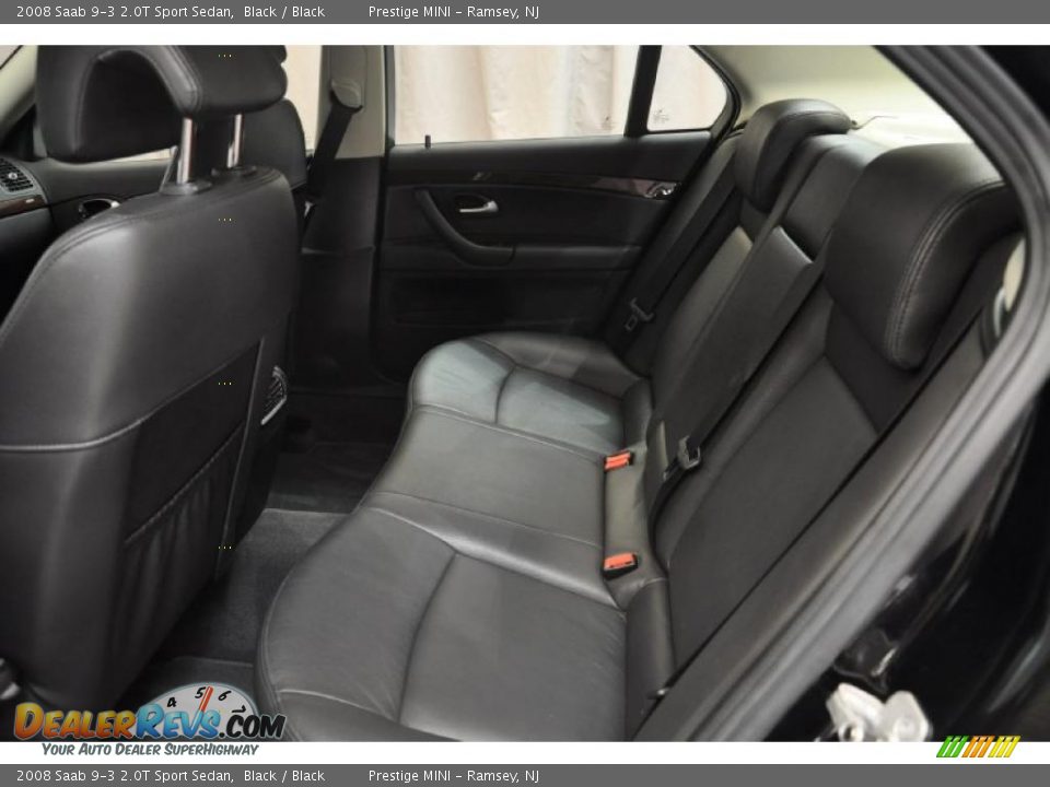 2008 Saab 9-3 2.0T Sport Sedan Black / Black Photo #9