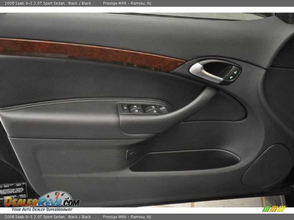 2008 Saab 9-3 2.0T Sport Sedan Black / Black Photo #10