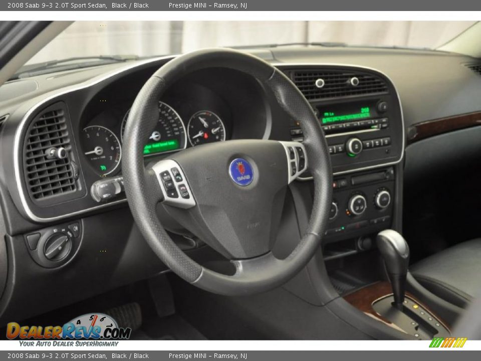 2008 Saab 9-3 2.0T Sport Sedan Black / Black Photo #11