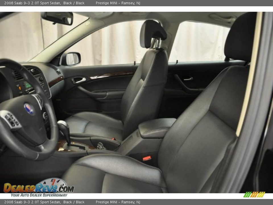 2008 Saab 9-3 2.0T Sport Sedan Black / Black Photo #12