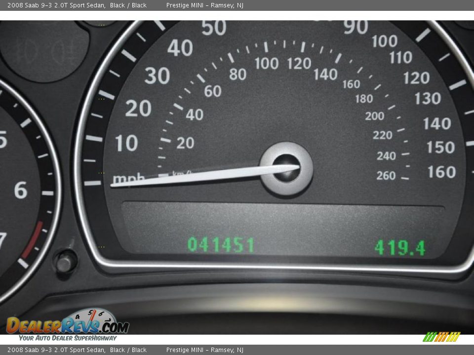 2008 Saab 9-3 2.0T Sport Sedan Black / Black Photo #16