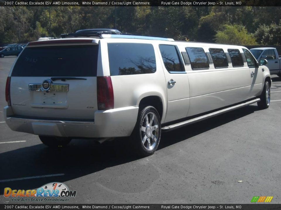 White Diamond 2007 Cadillac Escalade ESV AWD Limousine Photo #5
