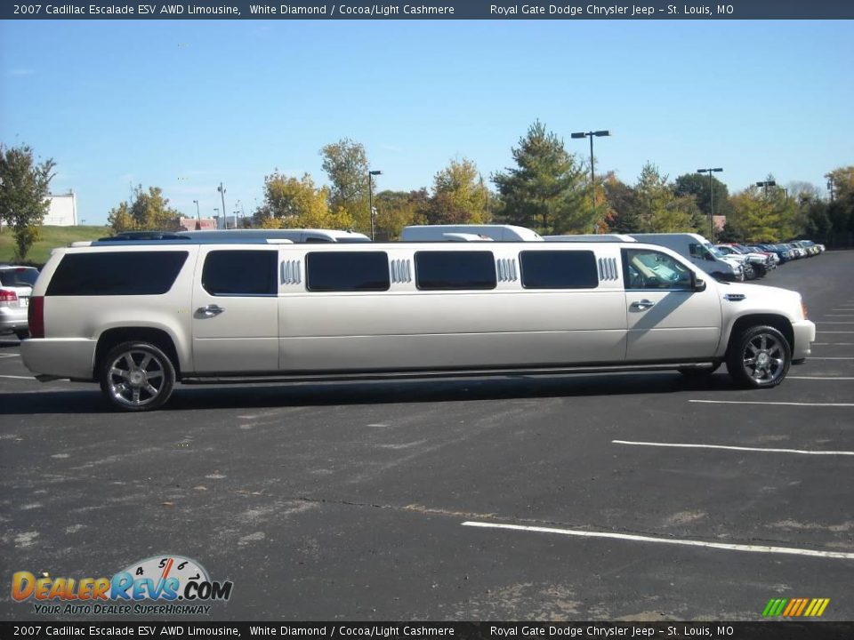 White Diamond 2007 Cadillac Escalade ESV AWD Limousine Photo #30