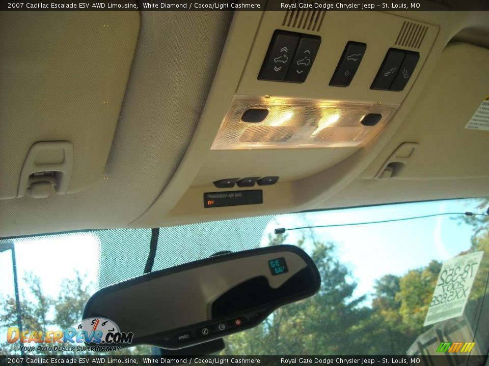 2007 Cadillac Escalade ESV AWD Limousine White Diamond / Cocoa/Light Cashmere Photo #34