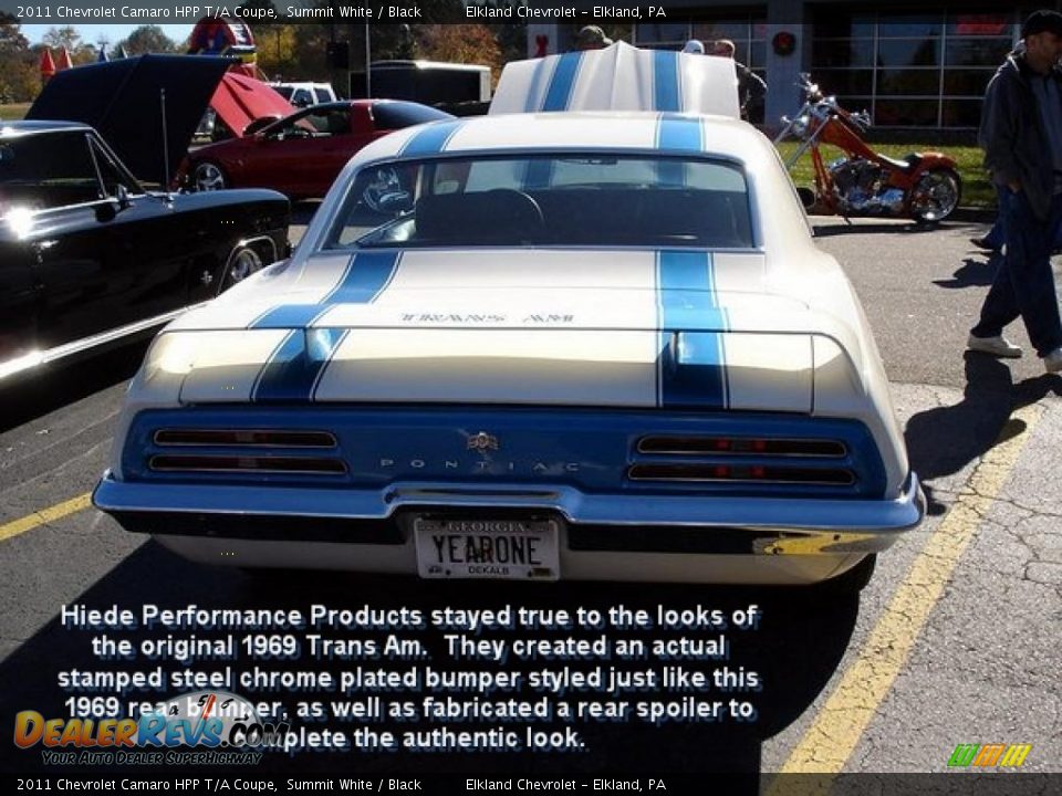 2011 Chevrolet Camaro HPP T/A Coupe Summit White / Black Photo #5