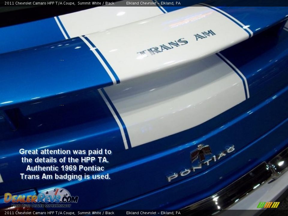 2011 Chevrolet Camaro HPP T/A Coupe Summit White / Black Photo #10