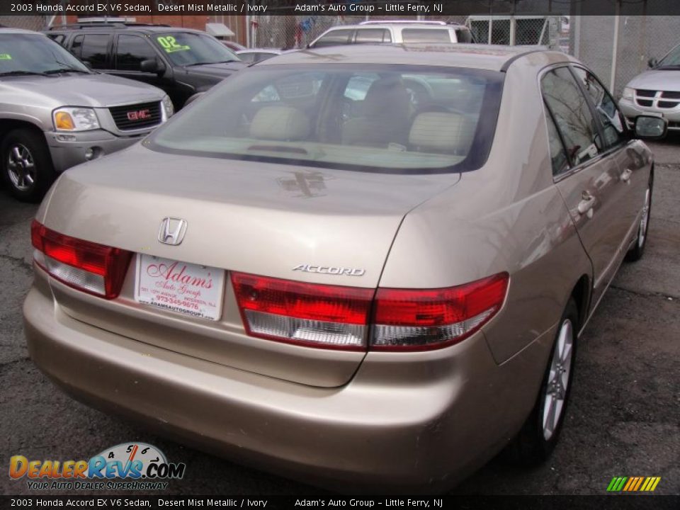 2003 Honda Accord EX V6 Sedan Desert Mist Metallic / Ivory Photo #4