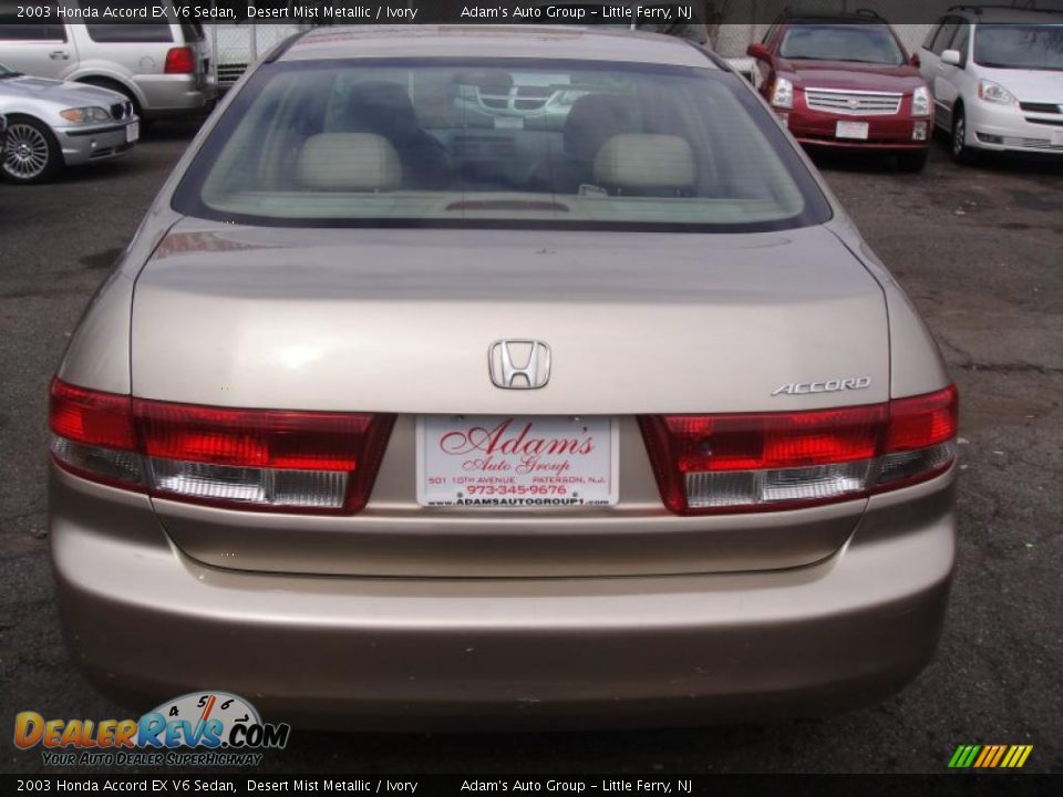 2003 Honda Accord EX V6 Sedan Desert Mist Metallic / Ivory Photo #6